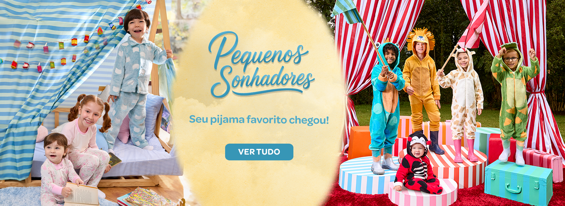 Pijamas infantis confortáveis Tip Top