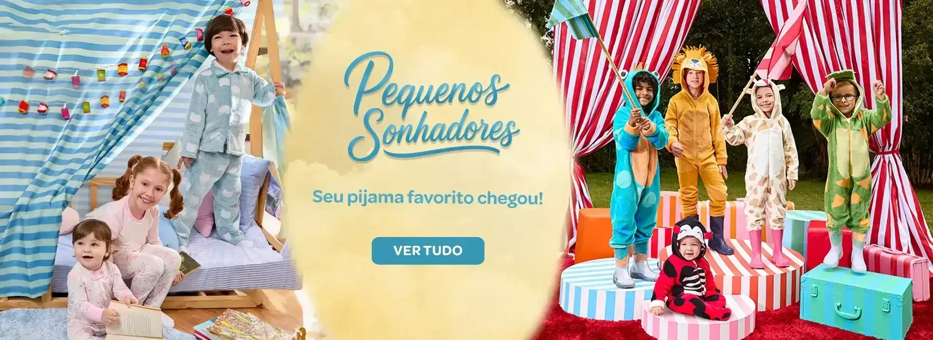 Pijamas infantis confortáveis Tip Top