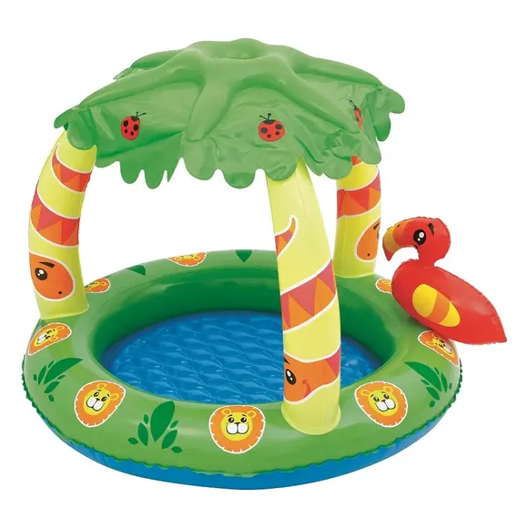 Piscina Inflável Com Cobertura 45l Tropical Mor