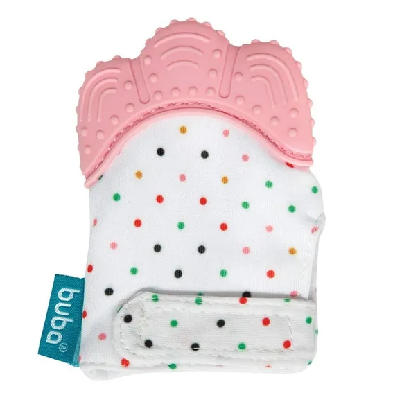 Luva Mordedor Silicone Rosa Buba
