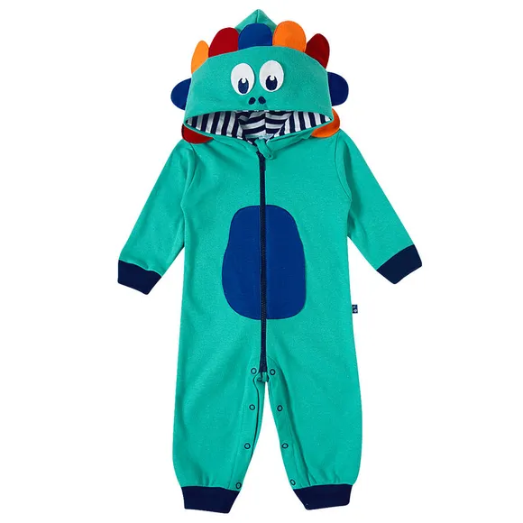 Macacão Bebê Dino Divertidos Suedine Tip Top