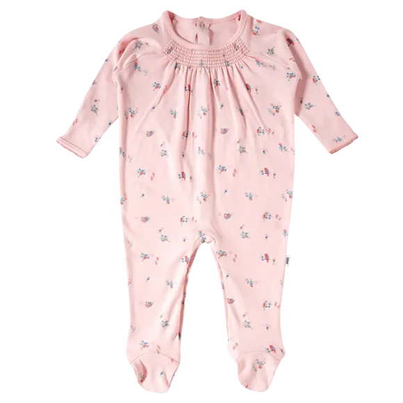 Macacão Bebê Birds Suedine Estampado Tip Top