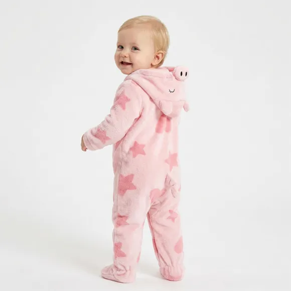Macacão Peludinhos Porquinha Bebê Tip Top