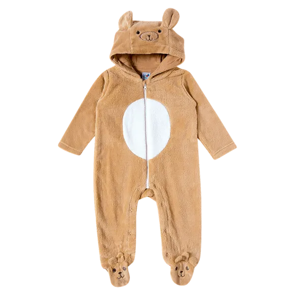 Macacão Peludinhos Urso Bebê Tip Top
