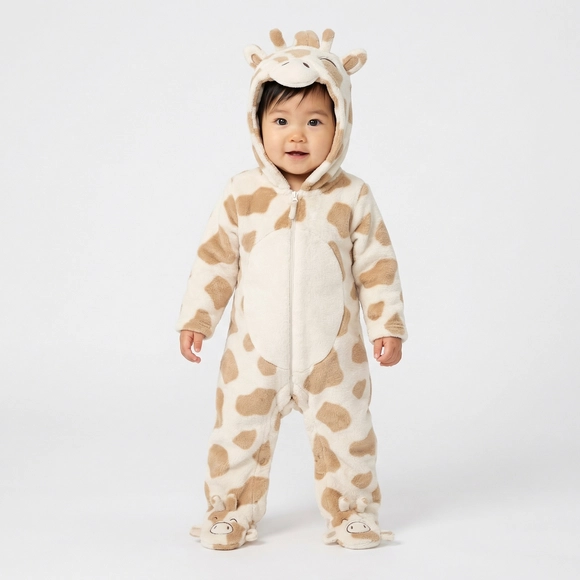 Macacão Bebê Peludinhos Girafa Tip Top