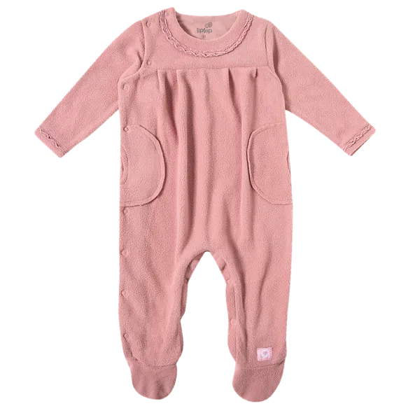 Macacão Estampa Lisa Soft Bebê Tip Top