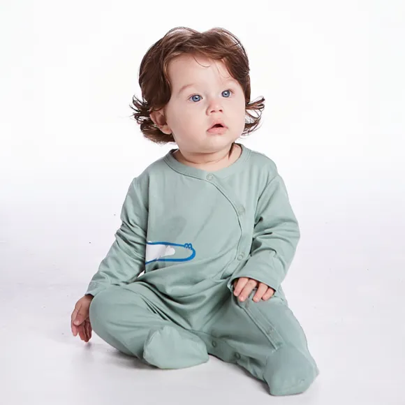 Macacão Bebê Toque Especial Jacarezinho Viscololycra Tip Top