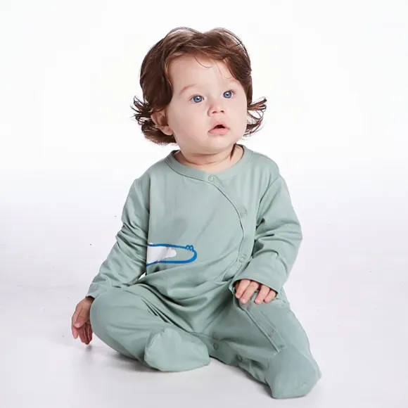 Macacão Bebê Toque Especial Jacarezinho Viscololycra Tip Top