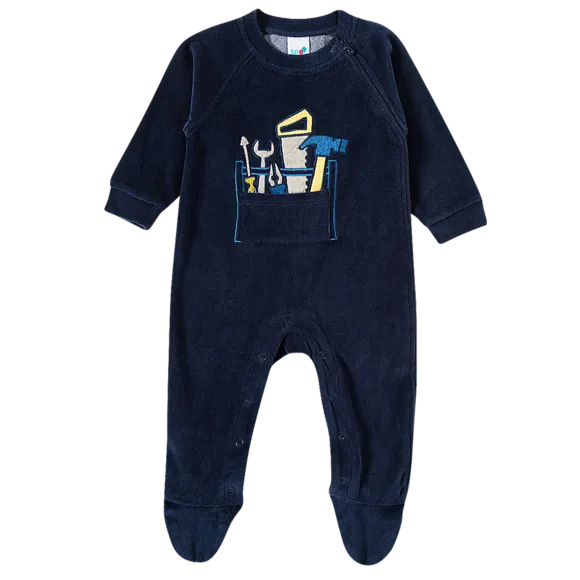 Macacão Manga Longa Inverno Ferramentas Plush Bebê