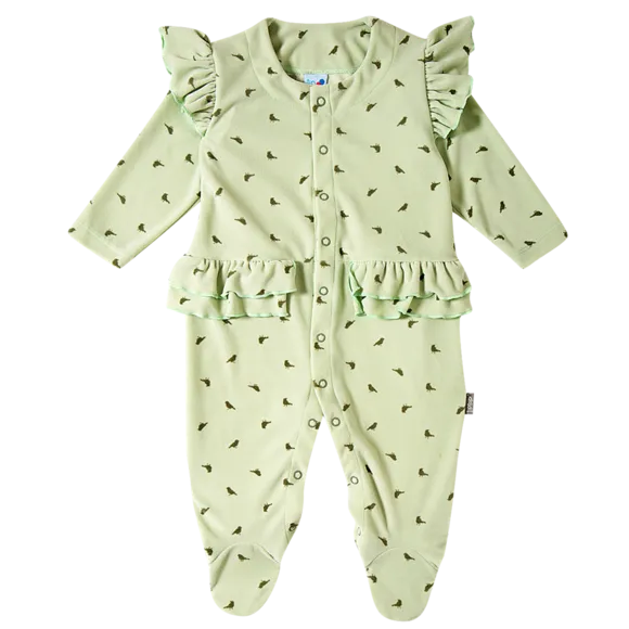 Macacão Verde Claro Plush Bebê Tip Top