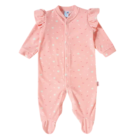 Macacão Abc Plush Estampado Bebê Tip Top