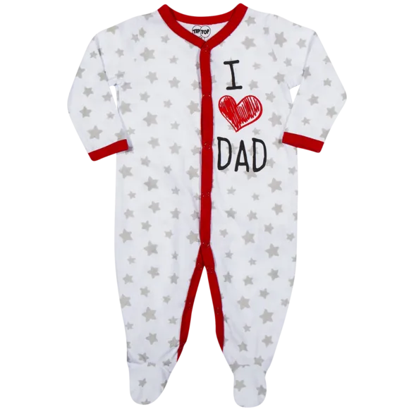 Macacão Bebê Com Touca Amo A Mamãe, Amo O Papai