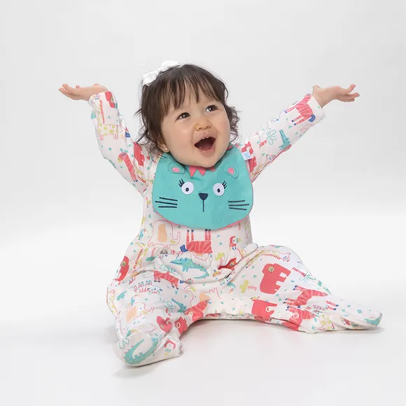 Macacão Zoo Meia Malha Estampada Bebê Tip Top