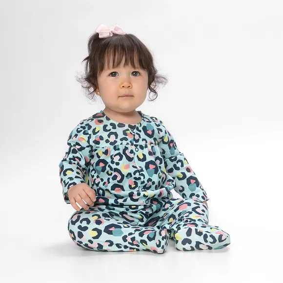 Macacão Onça Meia Malha Bebê Tip Top
