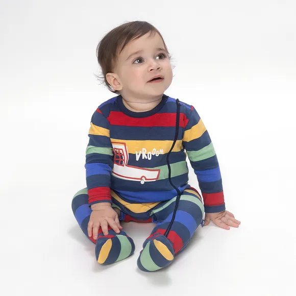 Macacão Race Meia Malha Silk Bebê