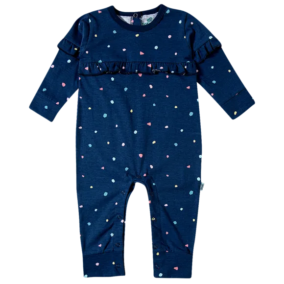 Macacão Onça Meia Malha Estampada Bebê Tip Top