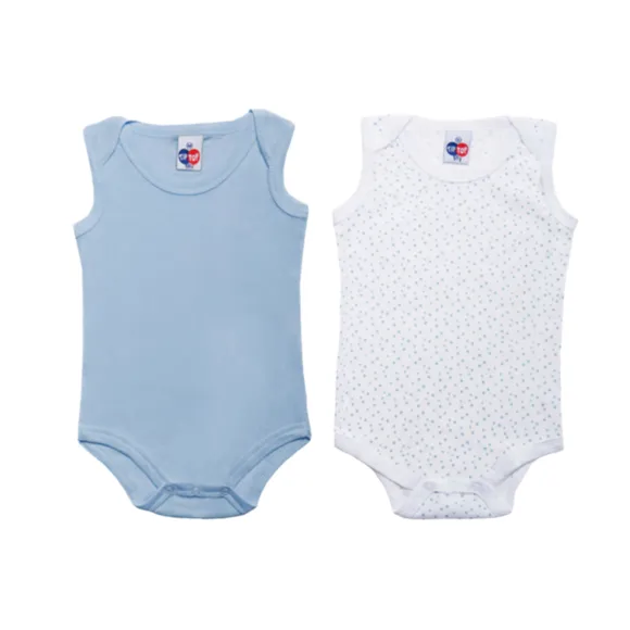 Kit Underwear Body Regata Bebê Tip Top