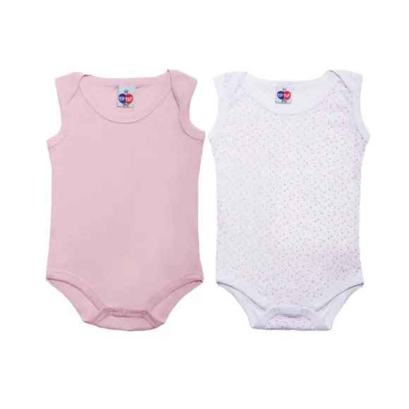 Kit Underwear Body Regata Bebê Tip Top