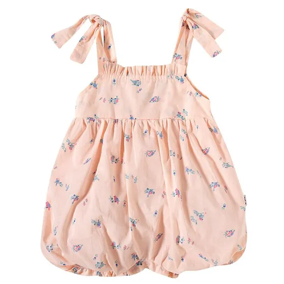 Banho De Sol Bebê Birds Tricoline Estampado Tip Top