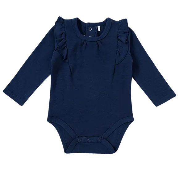 Body Marinho Suedine Bebê Tip Top