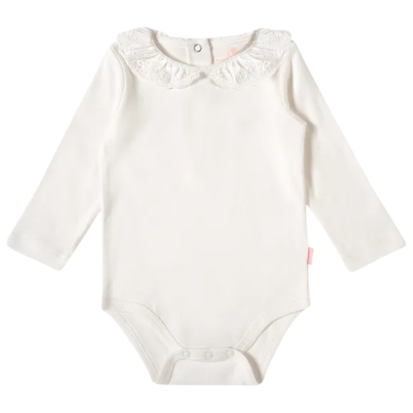 Body Manga Longa Batizado Malha Bebê Tip Top