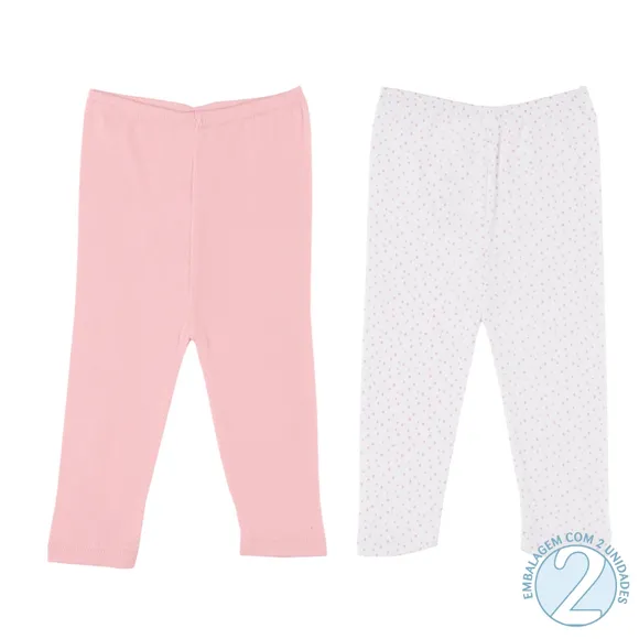 Kit Underwear Culote Calça S/Pé Bebê Tip Top