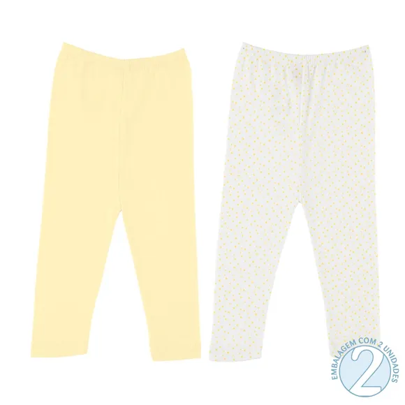 Kit Underwear Culote Calça S/Pé Bebê Tip Top