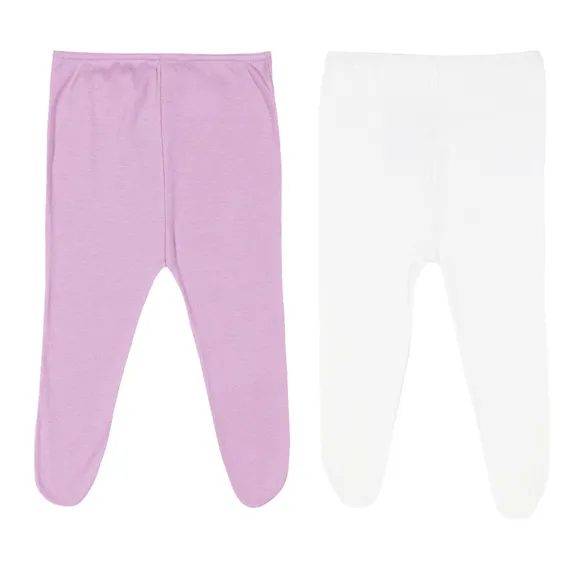 Kit Underwear Calça Culote Com Pé Bebê Tip Top