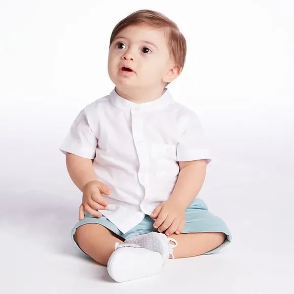Conjunto Curto Bebê Festivo Tricoline Tip Top