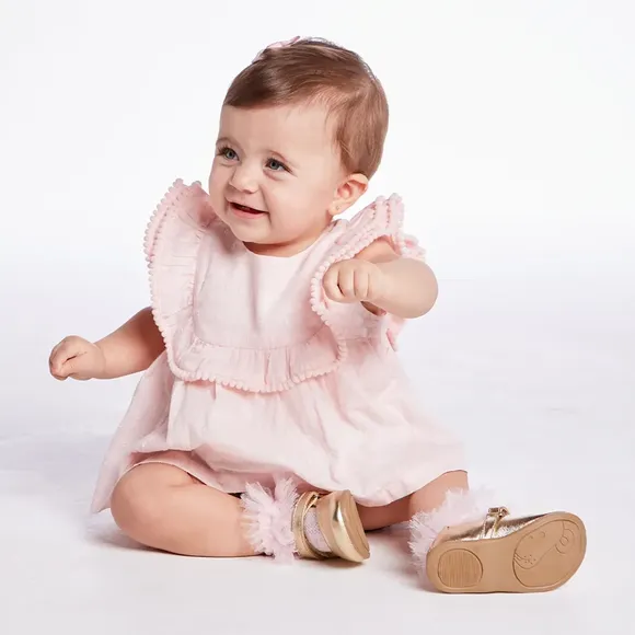 Conjunto Curto Bebê Tecido Plano Texturizado Tip Top
