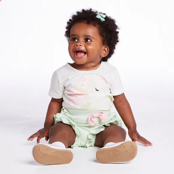 Conjunto Curto Bebê Unicórnio Malha Flamê Tip Top