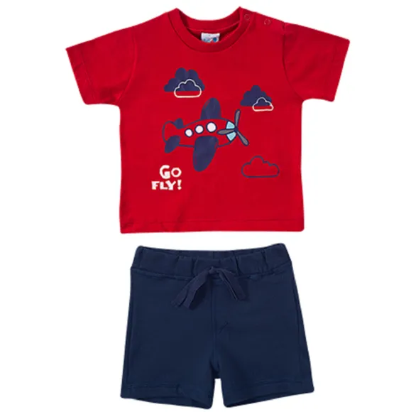 Conjunto Curto Bebe Vermelho