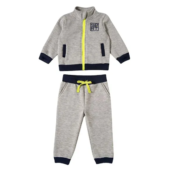 Conjunto Comprido Abc Sports Moletom Bebê Tip Top