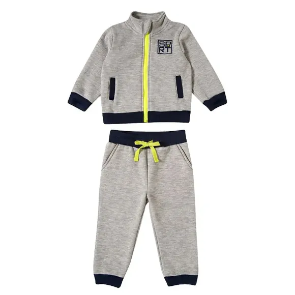 Conjunto Comprido Abc Sports Moletom Bebê Tip Top