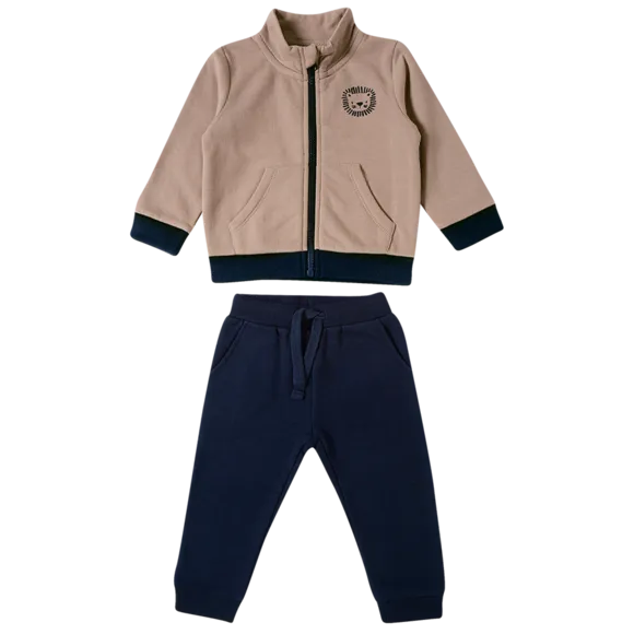 Conjunto Comprido Safari Moletom Bebê Tip Top