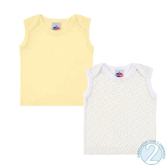 Kit 2 Peças Camiseta Machão Bebê Estrelas Cores