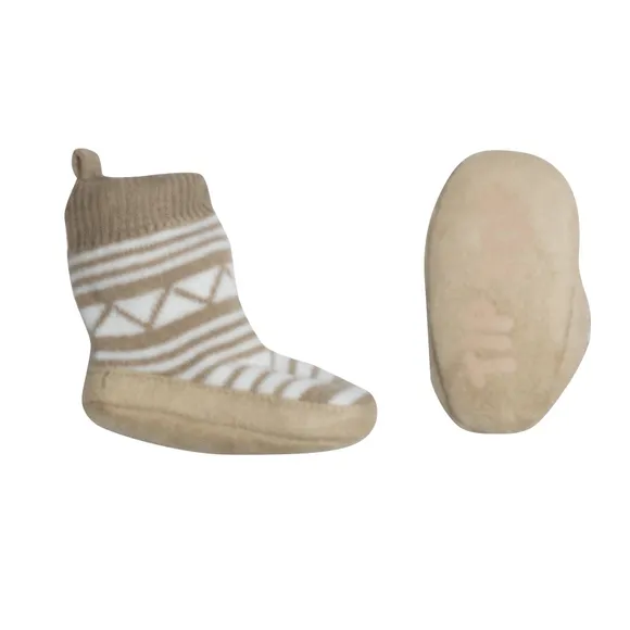 Pantufa Cano Alto Listras Bebê