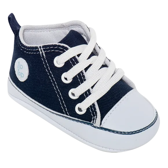 Sapatinho Sarja Azul Bebê Tip Top