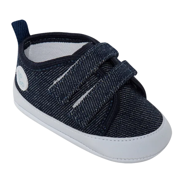 Sapatinho Velcro Jeans Bebê Tip Top