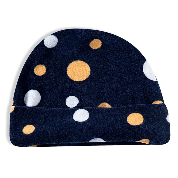 Touca Bebê Estampa Bolinhas Plush