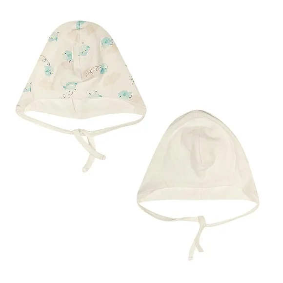 Kit Com 2 Toucas Bebê Suedine 100% Algodão