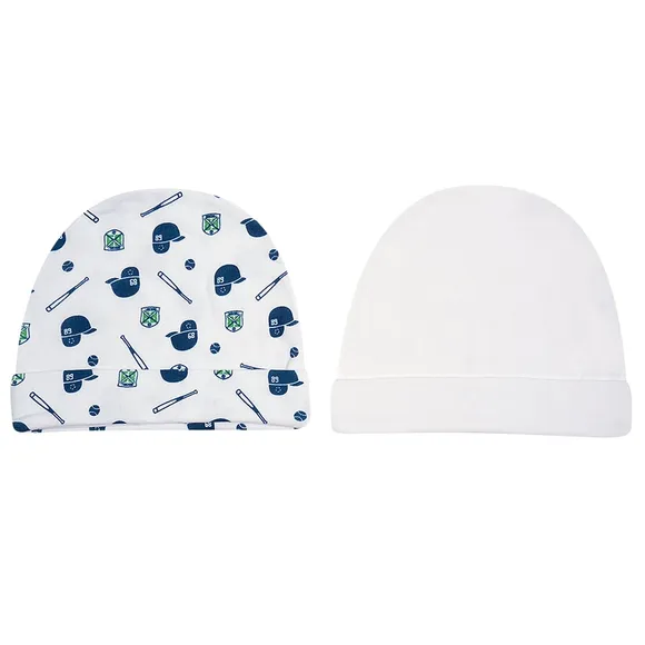 Kit 2 Toucas Bebê Suedine 100% Algodão