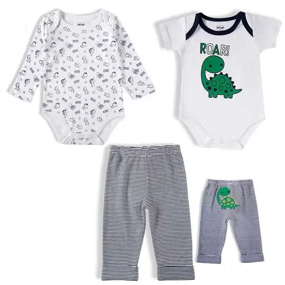 Kit Enxoval 3 Peças Bebê Suedine 100% Algodão Tip Top
