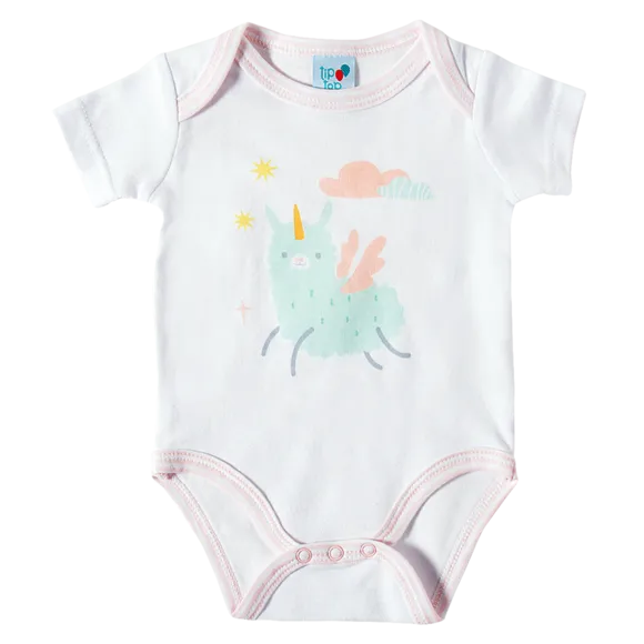 Kit 3 Peças Bebê Desenhos Divertidos Suedine Tip Top