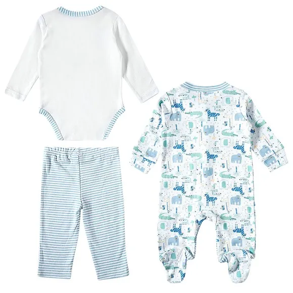 Kit Enxoval Bebê Body Calça E Macacão Suedine Tip Top