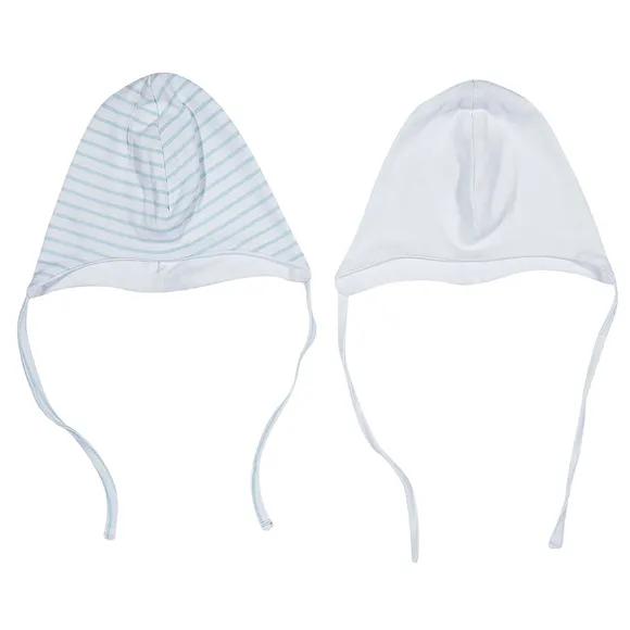 Kit Bebê 02 Toucas Unissex Suedine 100% Algodão