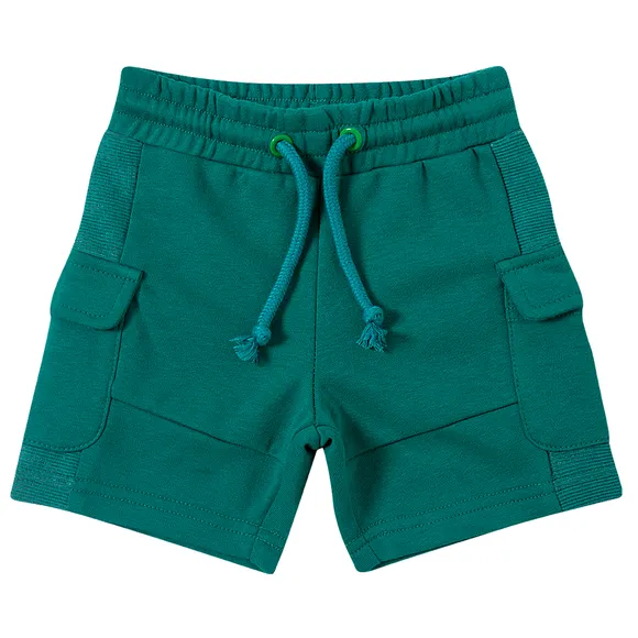 Bermuda Verde Festivo Moletinho Bebê Tip Top
