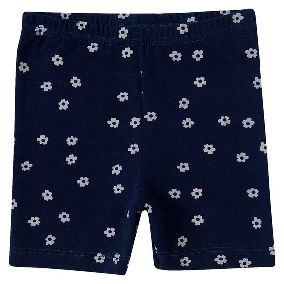 Shorts Bebê Com Florzinhas Cotton Tip Top