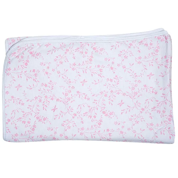Manta Bebê Flores Meia Malha Tip Top