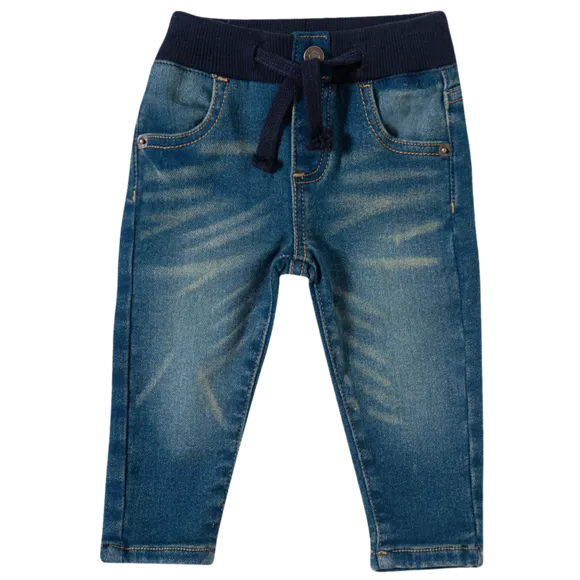 Calça Jeans Lisa Azul Bebê Tip Top